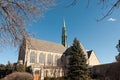 Neogothic Church and Courtyard in Saint Paul Minnesota