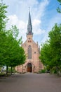 Neogothical Chapel in a Cemetery Royalty Free Stock Photo