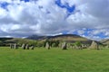 Lake District National Park, Cumbria, Neolithic Castlerigg Stone Circle with Blencathra Peak, Keswick, England, Great Britain Royalty Free Stock Photo