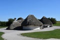 Neolithic Houses in Stonehenge Royalty Free Stock Photo