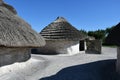 Neolithic Houses in Stonehenge Royalty Free Stock Photo