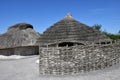 Neolithic Houses in Stonehenge Royalty Free Stock Photo