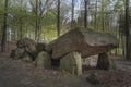 Neolithic passage grave, Megalithic stones in Osnabrueck-Haste Royalty Free Stock Photo
