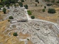 The Neolithic settlement of Choirokoitia on Cyprus island Royalty Free Stock Photo