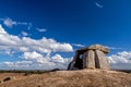 Neolithic 5000 year old Anta do Tapadao Dolmen from Megalithic culture. Royalty Free Stock Photo