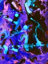 Neon abstract hand painted background