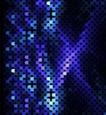 Neon abstract mosaic vector background