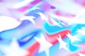 Neon abstract photo with the flag of America