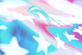 Neon abstract photo with the flag of America