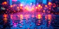 Neon Abstraction: Dynamic Multi-Colored Bokeh