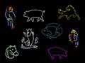 Neon Animal Signs