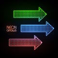 Neon arrows