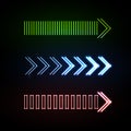 Neon arrows