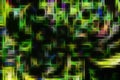 Neon background with cells of glowing fractals.