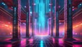 neon background inspired by retro arcades, featuring neon grids and pixelated nostalgia. This dynamic composition brings a vibrant