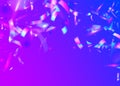 Neon Background. Pink Metal Confetti. Digital Art. Cristal Effec Royalty Free Stock Photo