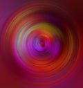 Neon background with volumetric curvy shapes and wavy lines Abstract fluid swirl or vortex of rich red orange violet mix shape Royalty Free Stock Photo