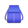 Neon Backpack Realistic Composition Royalty Free Stock Photo