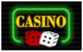 Neon banner of casino