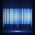 Neon barcode isolated on white background Royalty Free Stock Photo