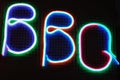 Neon bbq sign Royalty Free Stock Photo