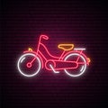 Neon bike sign.