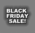 Neon Black Friday on strips Royalty Free Stock Photo