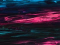 Neon blue and pink creative painting, abstract hand painted background, brush texture Royalty Free Stock Photo