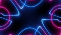 Neon blue pink futuristic background with space for text or logo