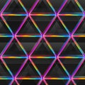 Neon bright triangle seamless pattern