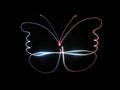 Neon butterfly