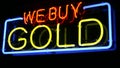 Neon WE BUY GOLD sign