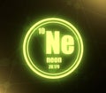 Neon chemical element. Royalty Free Stock Photo