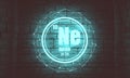 Neon chemical element. Royalty Free Stock Photo