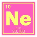 Neon chemical element Royalty Free Stock Photo