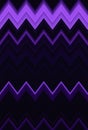 Neon chevron zigzag background ultra. purple Royalty Free Stock Photo