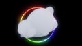 Neon circle cloud intro able to loop