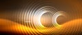 Neon circles abstract background, shiny lines Royalty Free Stock Photo