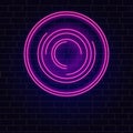 Neon circles pink Royalty Free Stock Photo