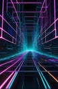 Neon Citadel: Cybersecurity Network in Shadowy Cyberspace, Generative AI