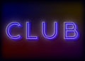 Neon Club. Club neon sign