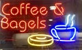Neon Coffee and Bagels