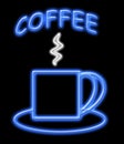 Neon Coffee Sign Royalty Free Stock Photo