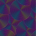 Neon color circle pattern