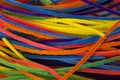 Neon colored pipe cleaners Royalty Free Stock Photo