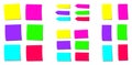 Neon Colored Sticky Notes Fluorescent Colors Papers Memos