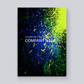 Neon colorful explosion paint splatter artistic covers design. D Royalty Free Stock Photo