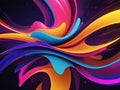 Neon colors abstract background, Colorful wallpaper Royalty Free Stock Photo