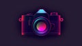 Neon Colors Canon Camera: A Minimalist 1980s Design