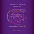 Cocktail Party banner design